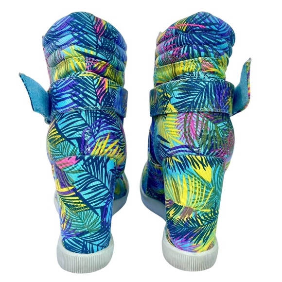 Madonna Material Girl Wedge Sneakers Sz 7 Tropical Coconut Girl Festival Shoes - Picture 5 of 16